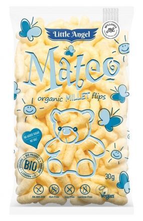 Кукурузные снеки органические с пшеном Матео Little Angel (30 г)